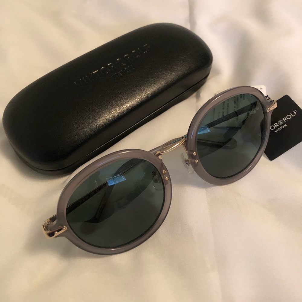 Viktor & Rolf Gray Modern Sunglasses